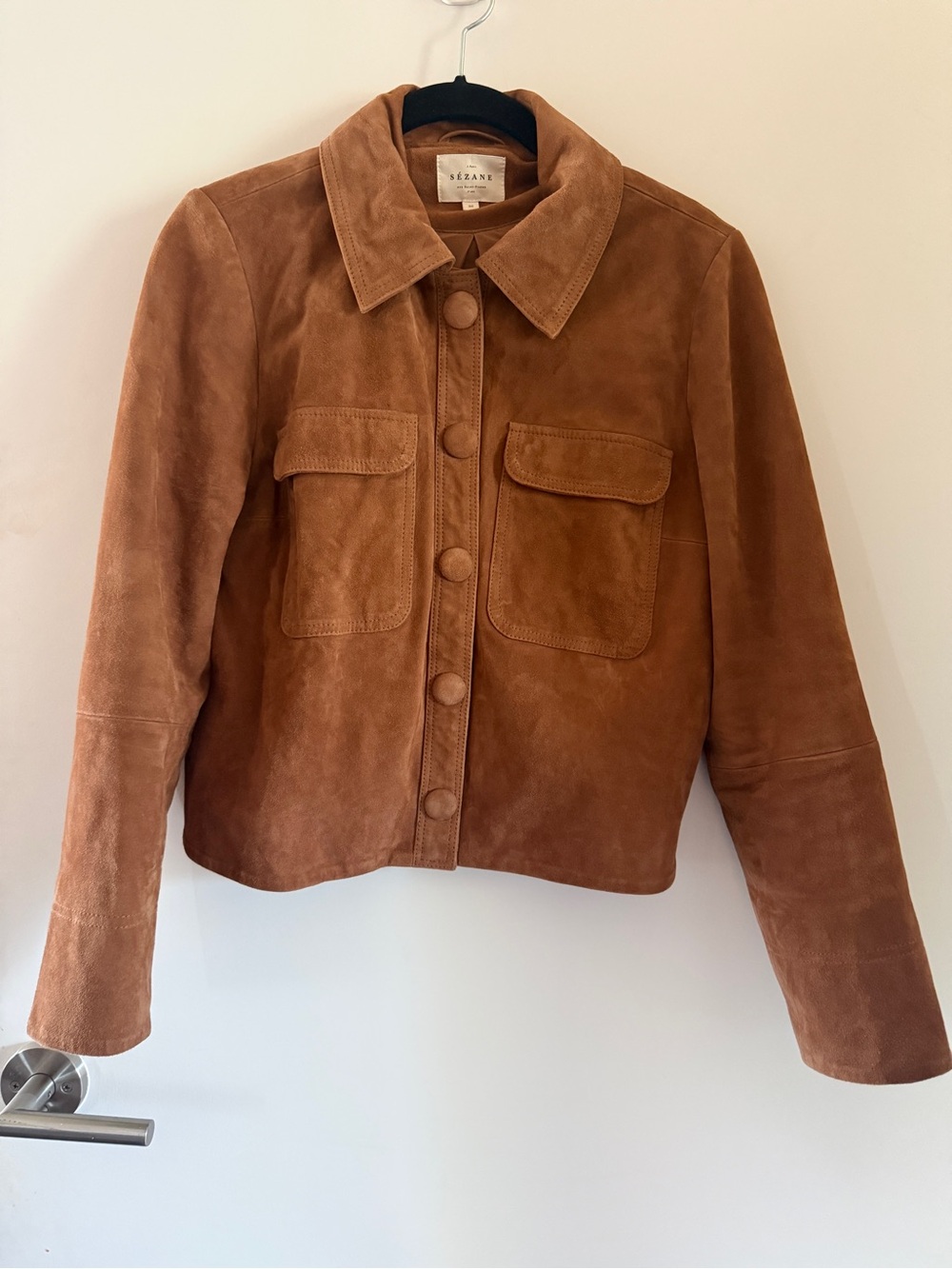 Sezane Suede Fiona Jacket 4/36 RARE - Picture 3 of 10